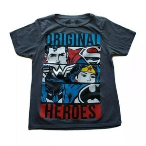 DC Comics Tee Men Large Original Heroes Superman W